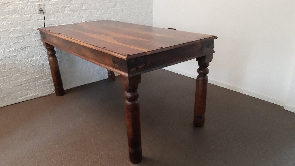 Koloniale eettafel, Ophalen, Gebruikt, Koloniaal, 50 tot 100 cm