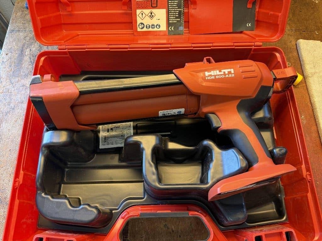 Hilti HDE-500-A22 spuit op accu, Ophalen, Zo goed als nieuw