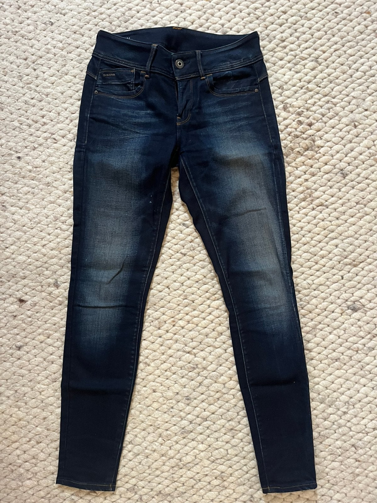 G Star RAW skinny jeans Lynn maat 28/30, Ophalen of Verzenden, Zo goed als nieuw, Blauw, W28 - W29 (confectie 36)