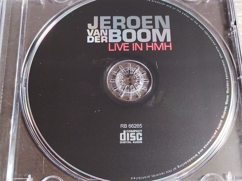 Jeroen van der Boom ‎– Live In HMH, Ophalen of Verzenden, Zo goed als nieuw, Levenslied of Smartlap