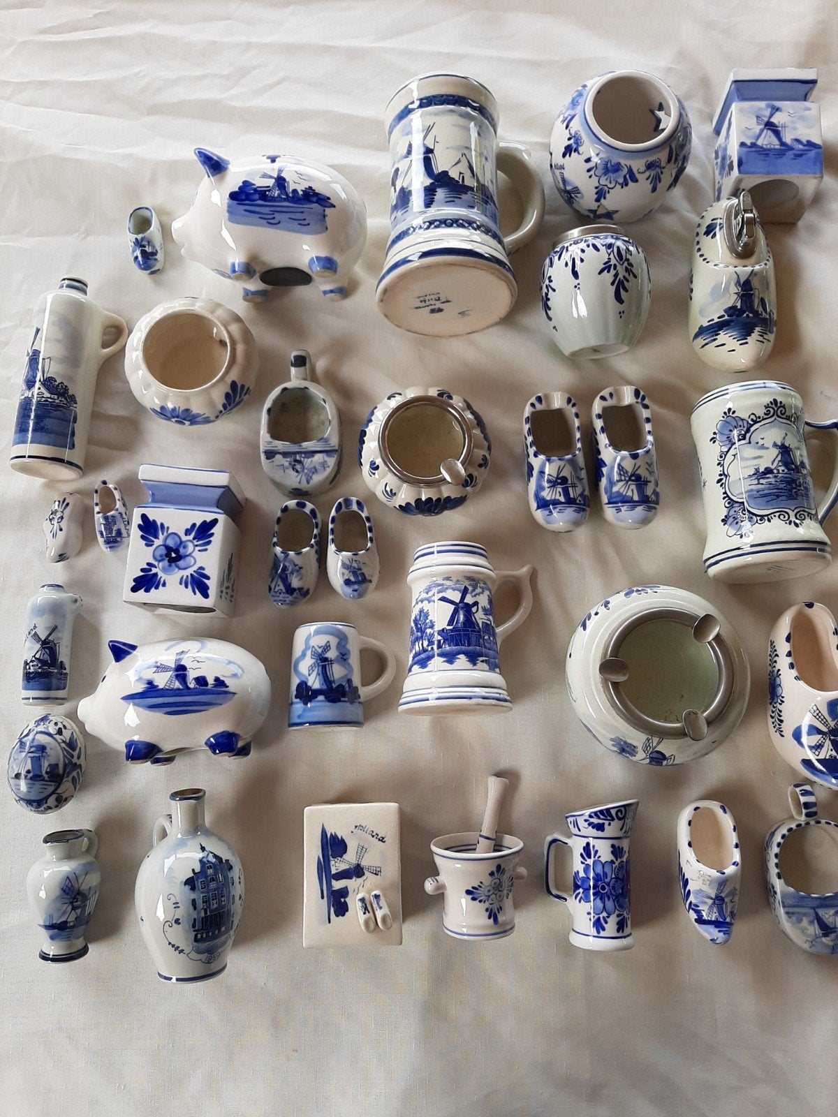 Grote collectie Delfts Blauw miniaturen en decoratie, Ophalen of Verzenden