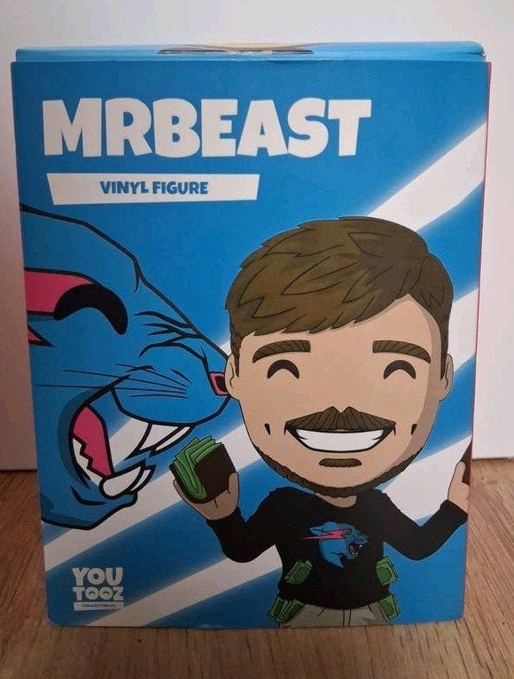 MrBeast Youtooz Vinyl Figuur #36 - Unscratched in Doos, Ophalen of Verzenden, Zo goed als nieuw