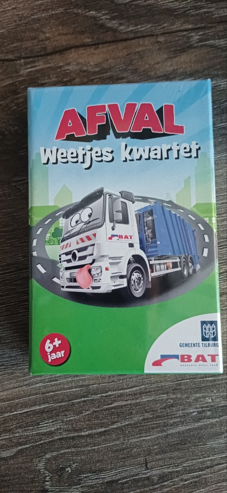 Afval weetjes kwartet, nieuw in plastic 6+, Verzamelen, Speelkaarten, Jokers en Kwartetten, Ophalen of Verzenden, Nieuw, Kwartet(ten)