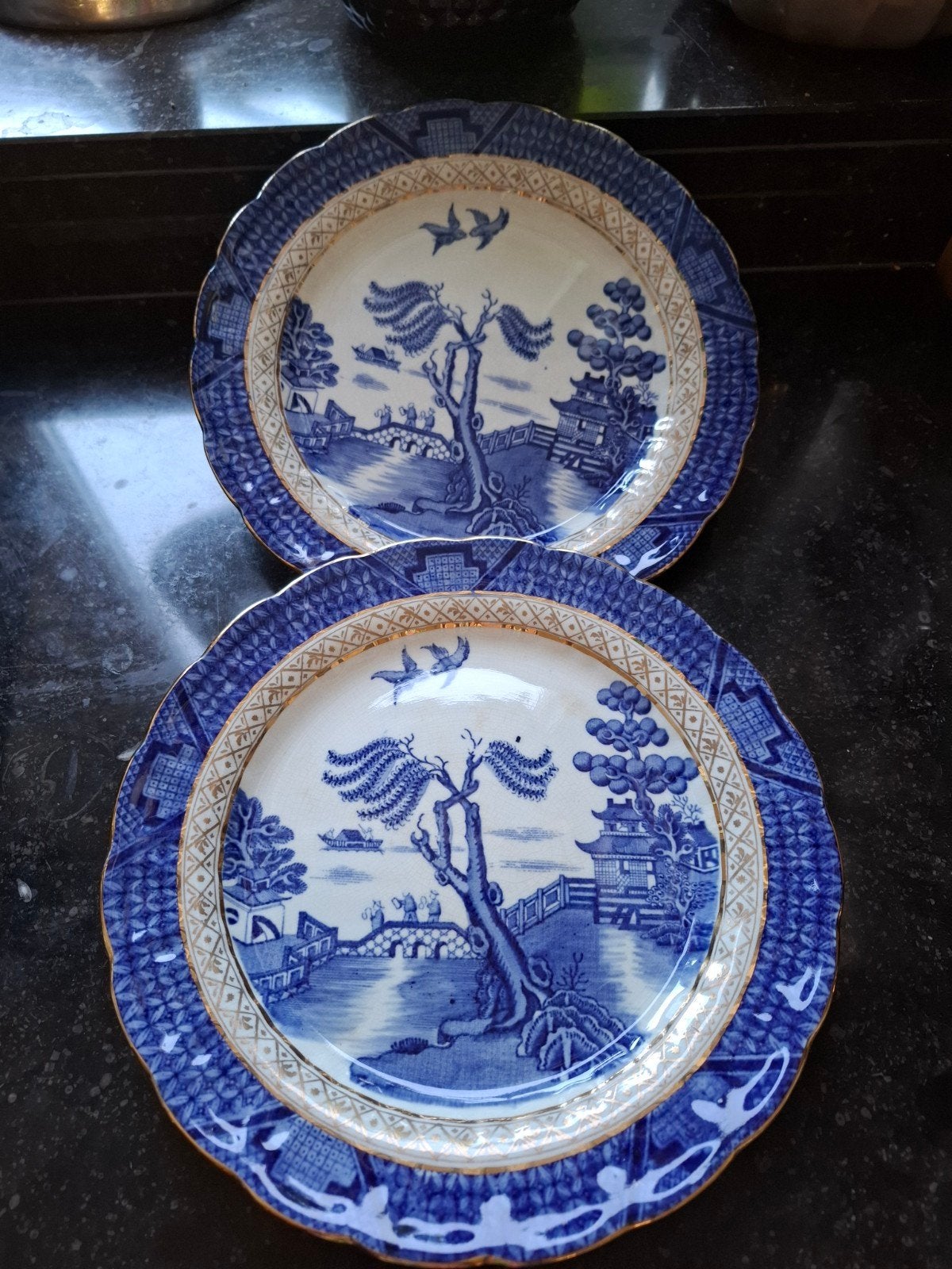 prachtige antieke borden Booths 'Real Old Willow', Antiek en Kunst, Ophalen of Verzenden