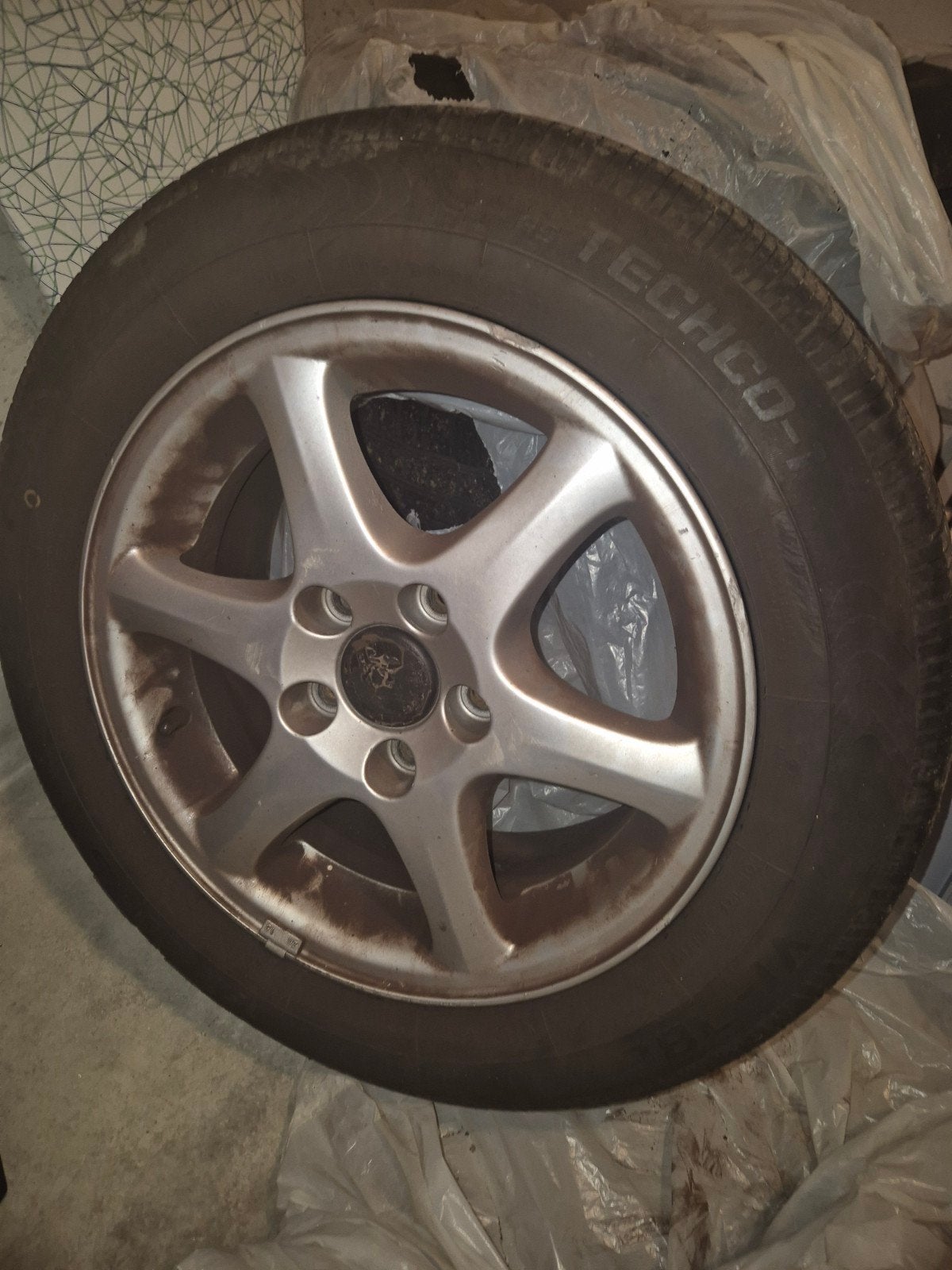 Lichtmetalen velgen 15 inch met goede banden, Ophalen, Gebruikt, 15 inch, Banden en Velgen