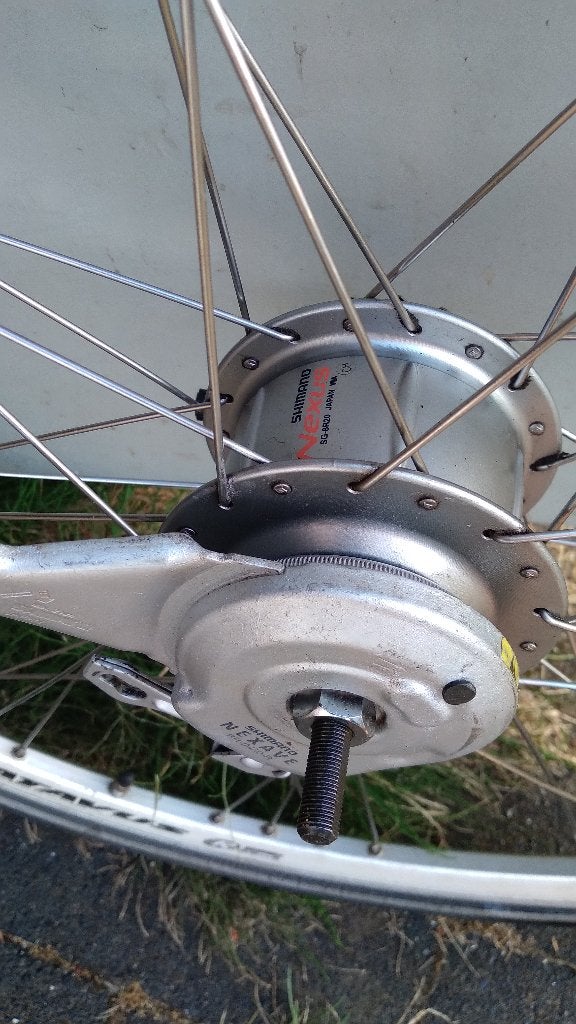 Achterwiel, bagagedrager, fietsmand, fietskrat, Fietsen en Brommers, Fietsonderdelen, Gebruikt, Toerfiets, Aluminium, Shimano