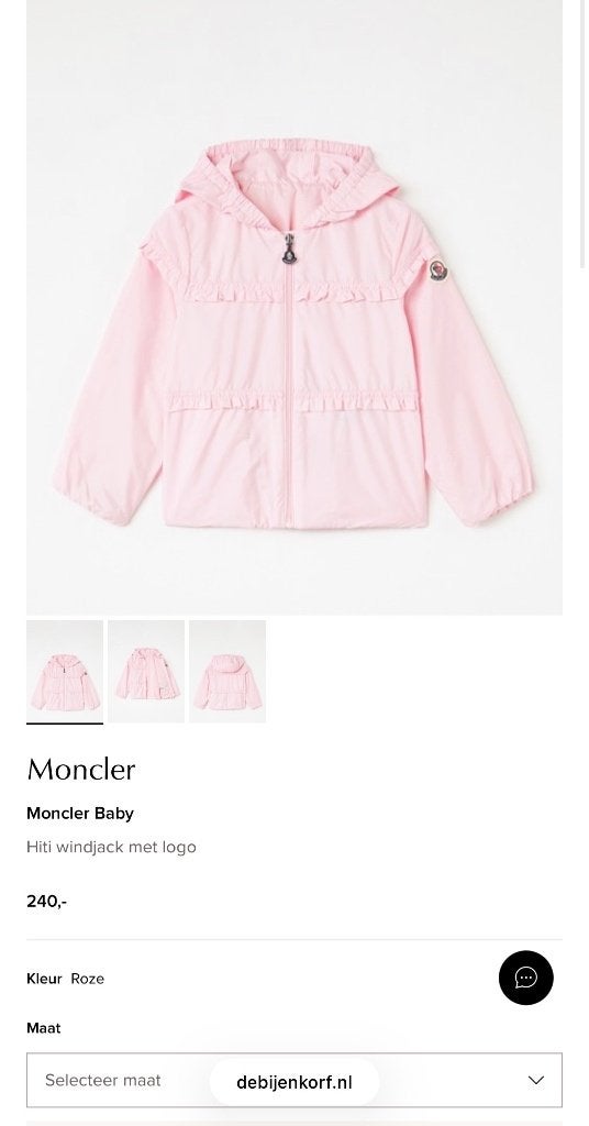 Moncler zomerjasje baby NIEUW, Moncler, Meisje, Nieuw, Ophalen of Verzenden