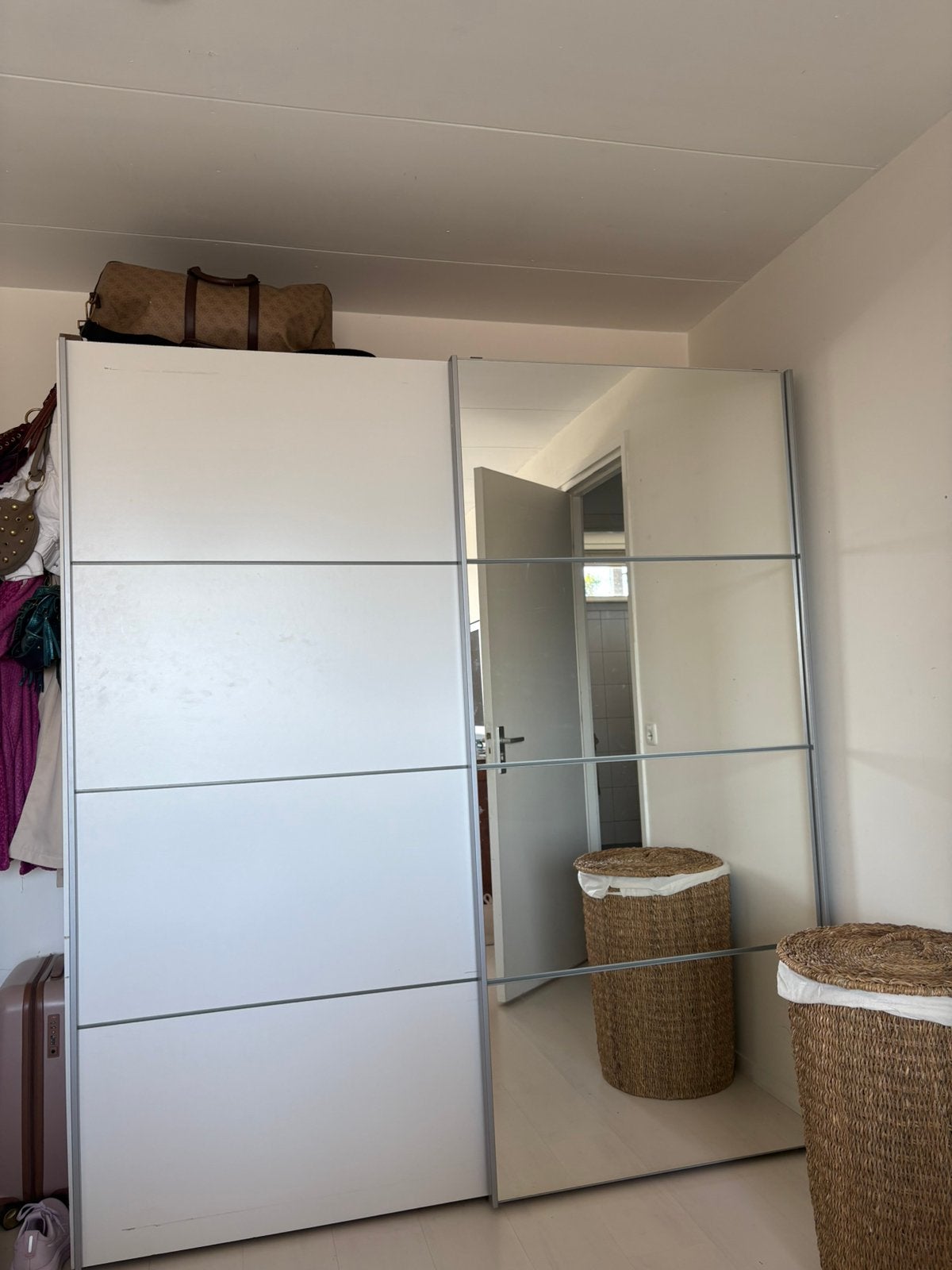 IKEA Pax/Meham/Auli kledingkast met schuifdeuren, Ophalen, Zo goed als nieuw, 50 tot 75 cm, 200 cm of meer