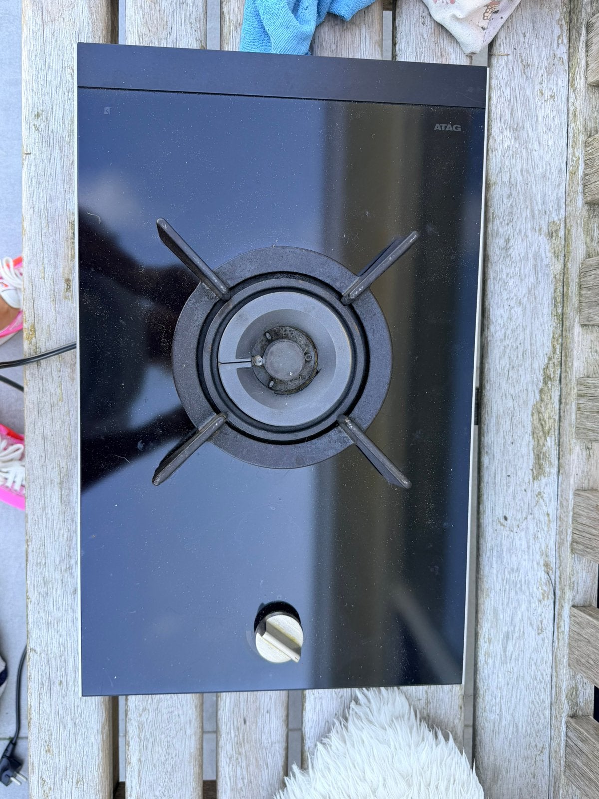 Atag wokbrander en twee pits, Ophalen, 50 tot 100 cm, Zo goed als nieuw, Minder dan 100 cm