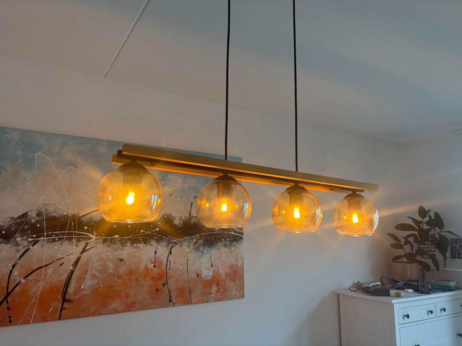 Eettafel lamp, Ophalen, Zo goed als nieuw