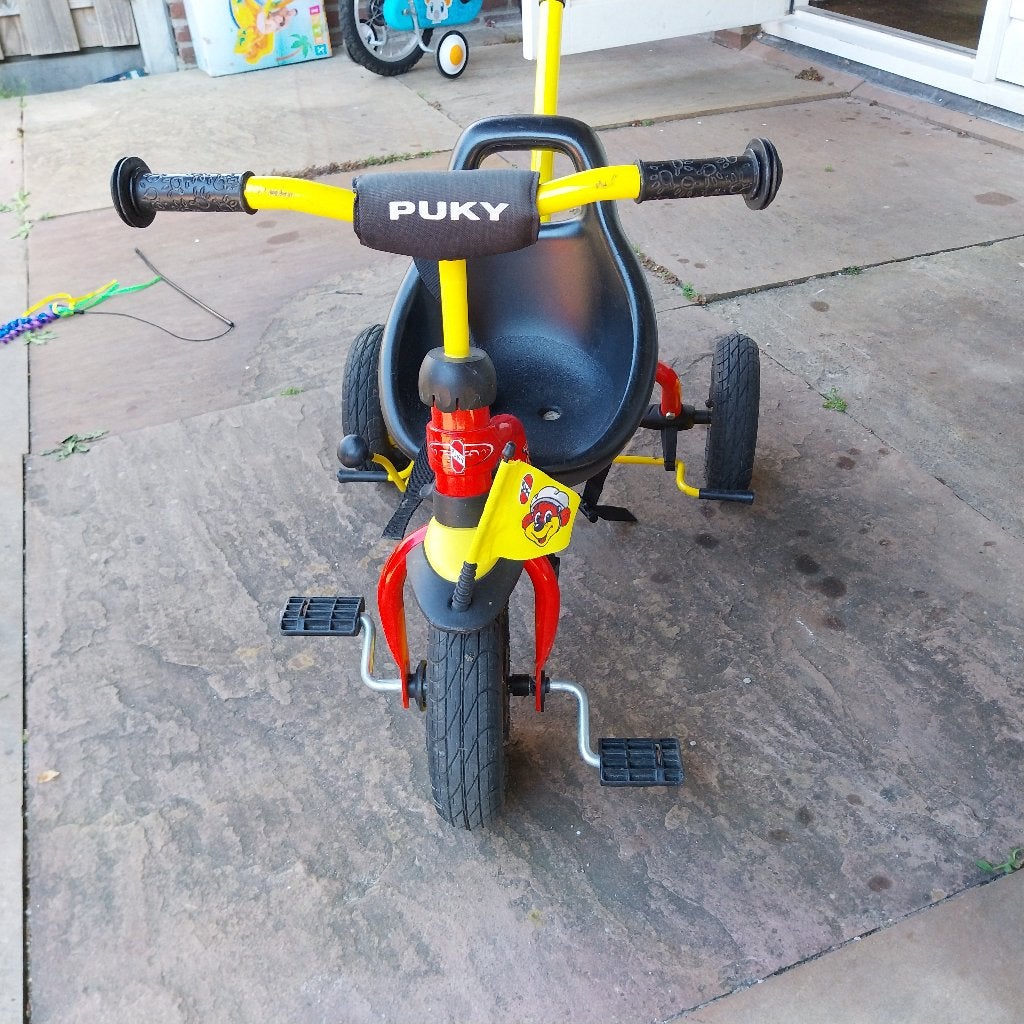 Driewieler puky, Ophalen, Gebruikt, Puky, Duwstang