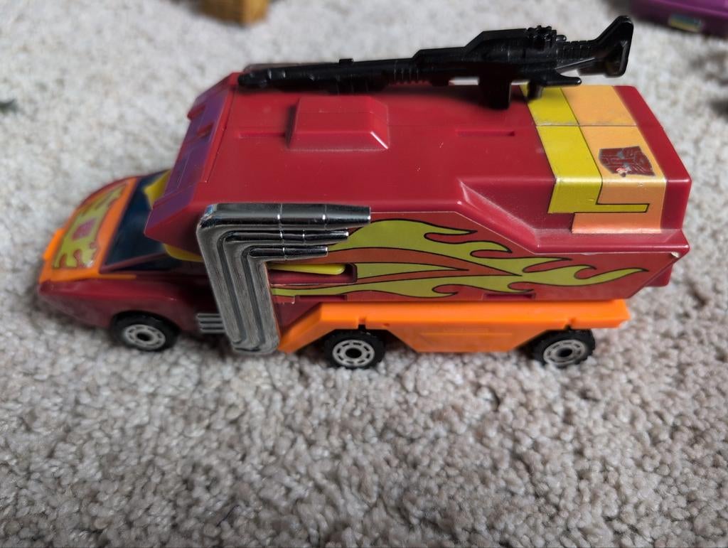 Vintage Transformers G1 Rodimus Prime (1986) - Plastic Wheel, Ophalen, Gebruikt