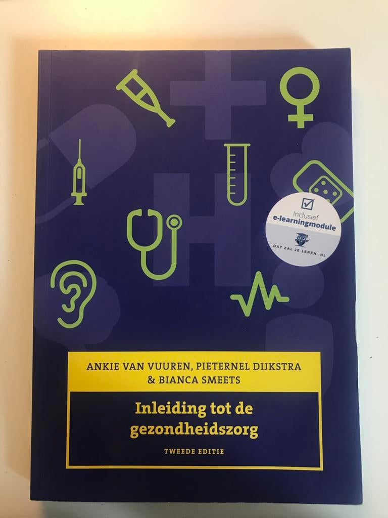 Inleiding tot de gezondheidszorg - Tweede editie, Ophalen of Verzenden, Zo goed als nieuw, Gezondheid en Conditie