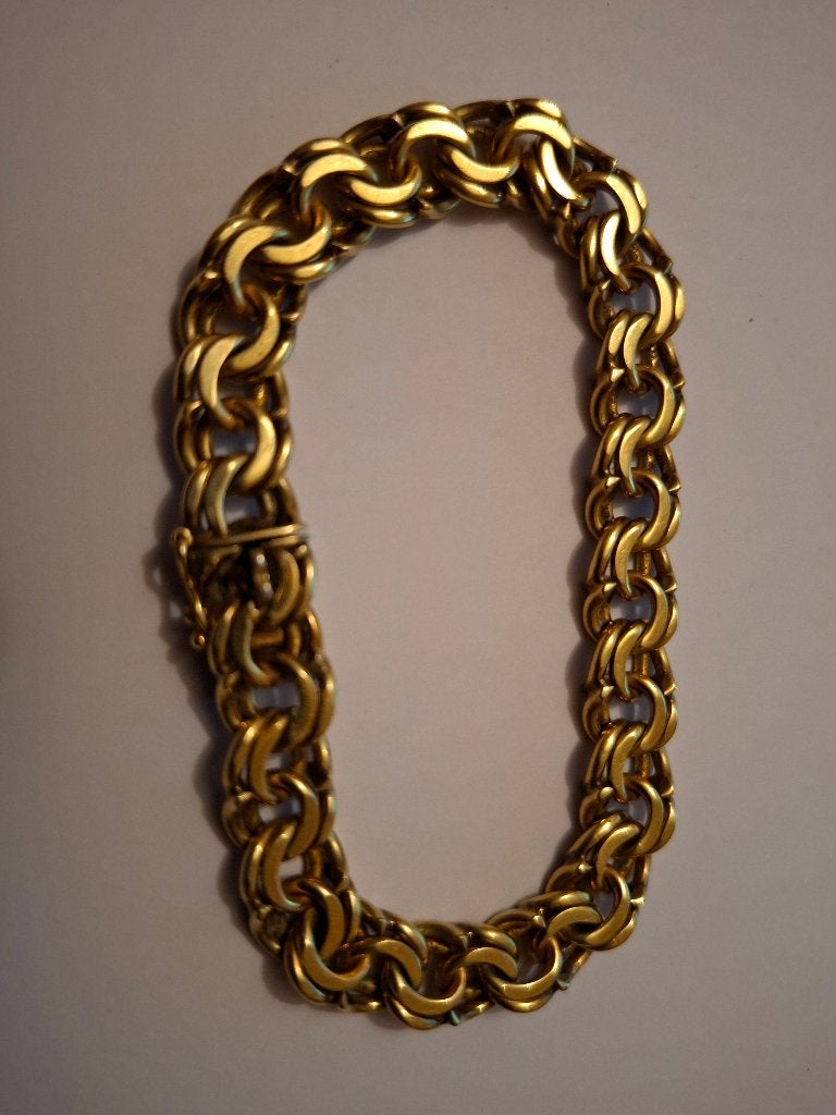 FBM amerik armband, Sieraden, Tassen en Uiterlijk, Ophalen of Verzenden, Zo goed als nieuw, Goud, Overige materialen