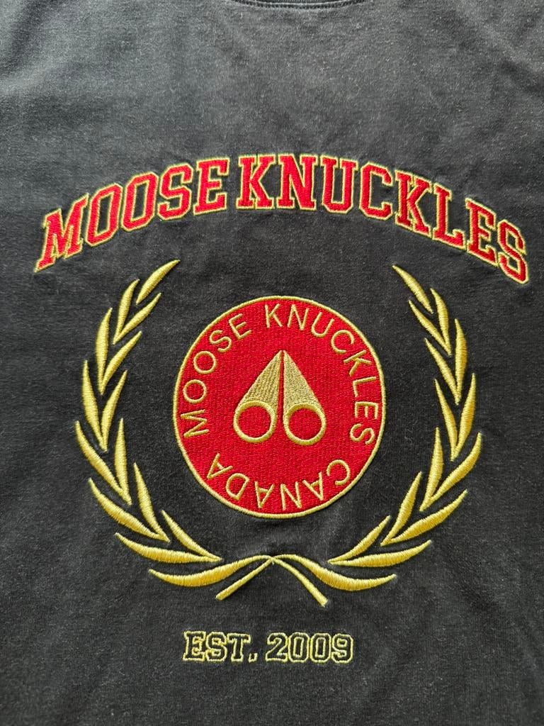 Moose Knuckles oversized model t-shirt Maat M, Ophalen of Verzenden, Zwart