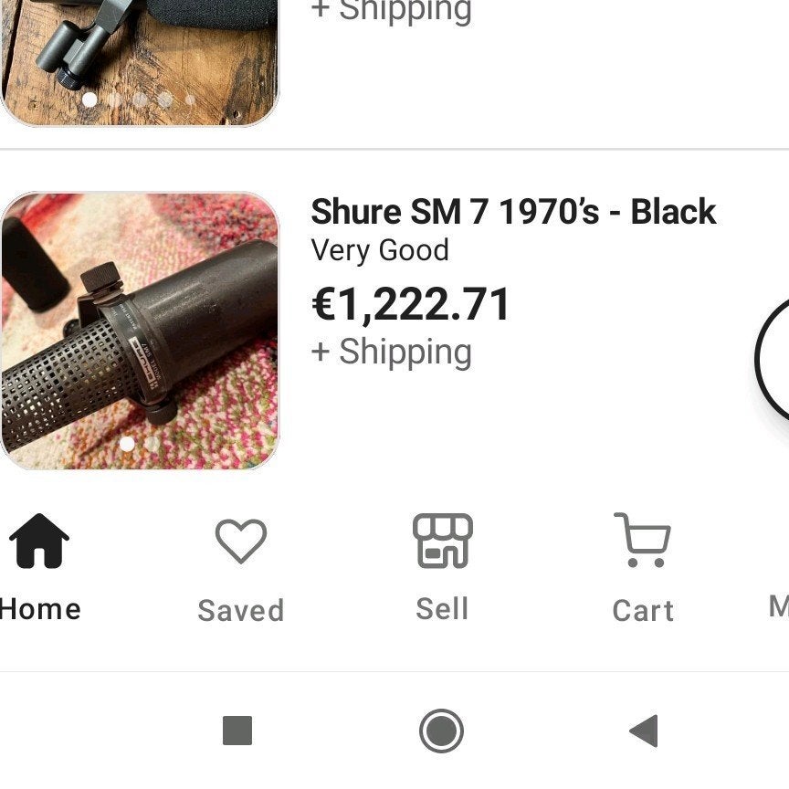 Vintage Shure sm7 (1973) (Ghent BE), Ophalen, Zangmicrofoon