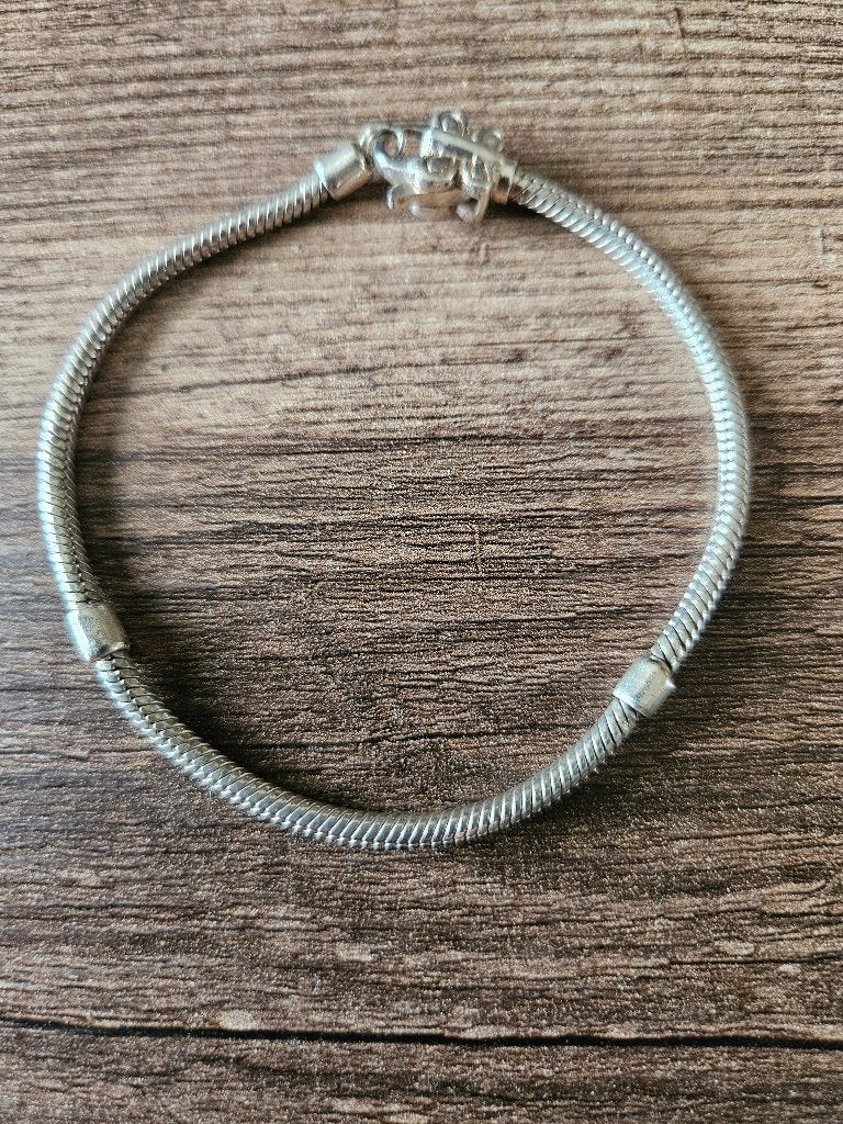 Pandora armbandje, Sieraden, Tassen en Uiterlijk, Armbanden, Ophalen, Zo goed als nieuw, Zilver, Zilver