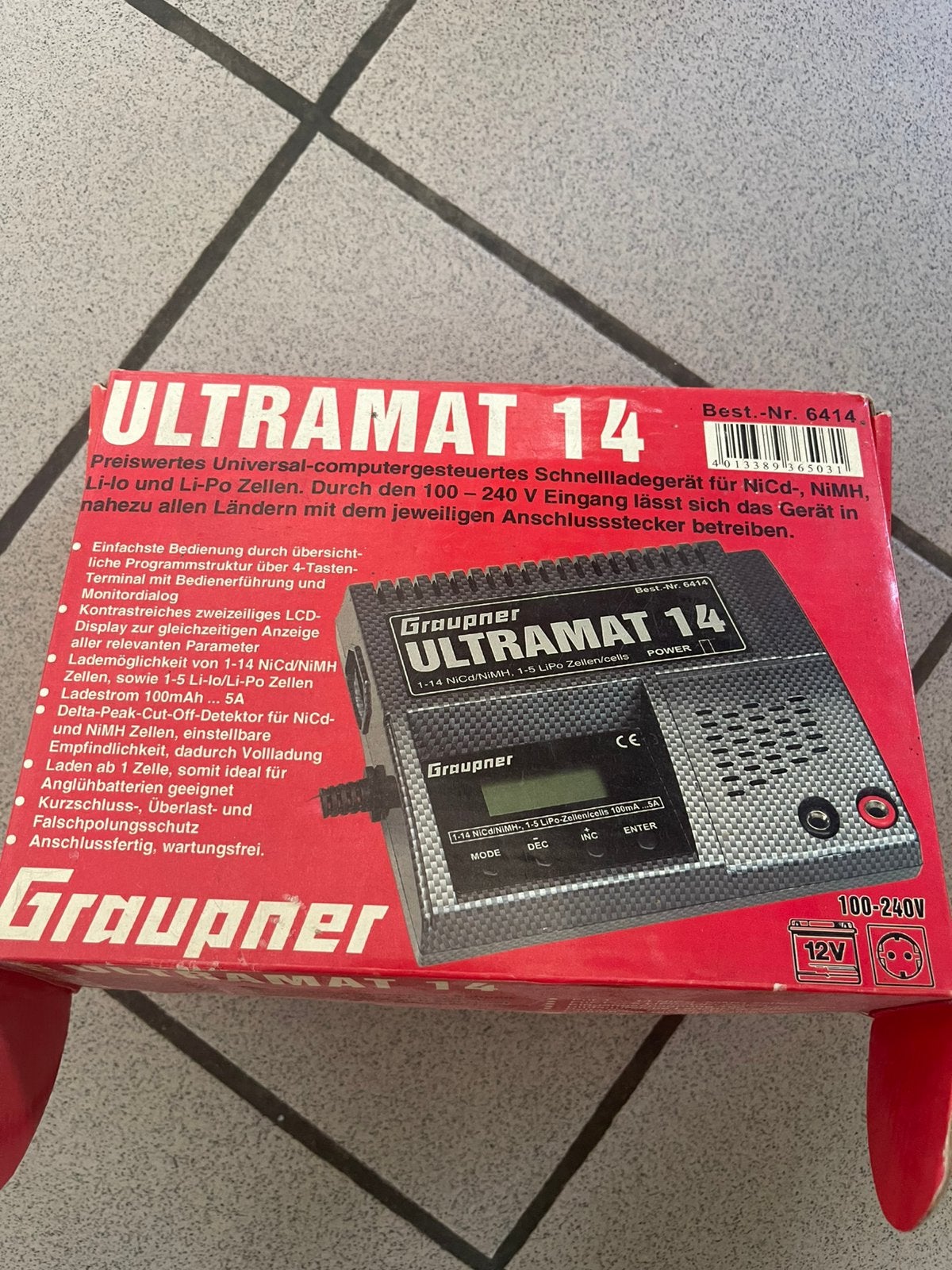 Graupner Ultramat 14 lader voor NiCd/NiMH en LiPo cellen, Hobby en Vrije tijd, Modelbouw | Radiografisch | Auto's, Gebruikt, Ophalen of Verzenden