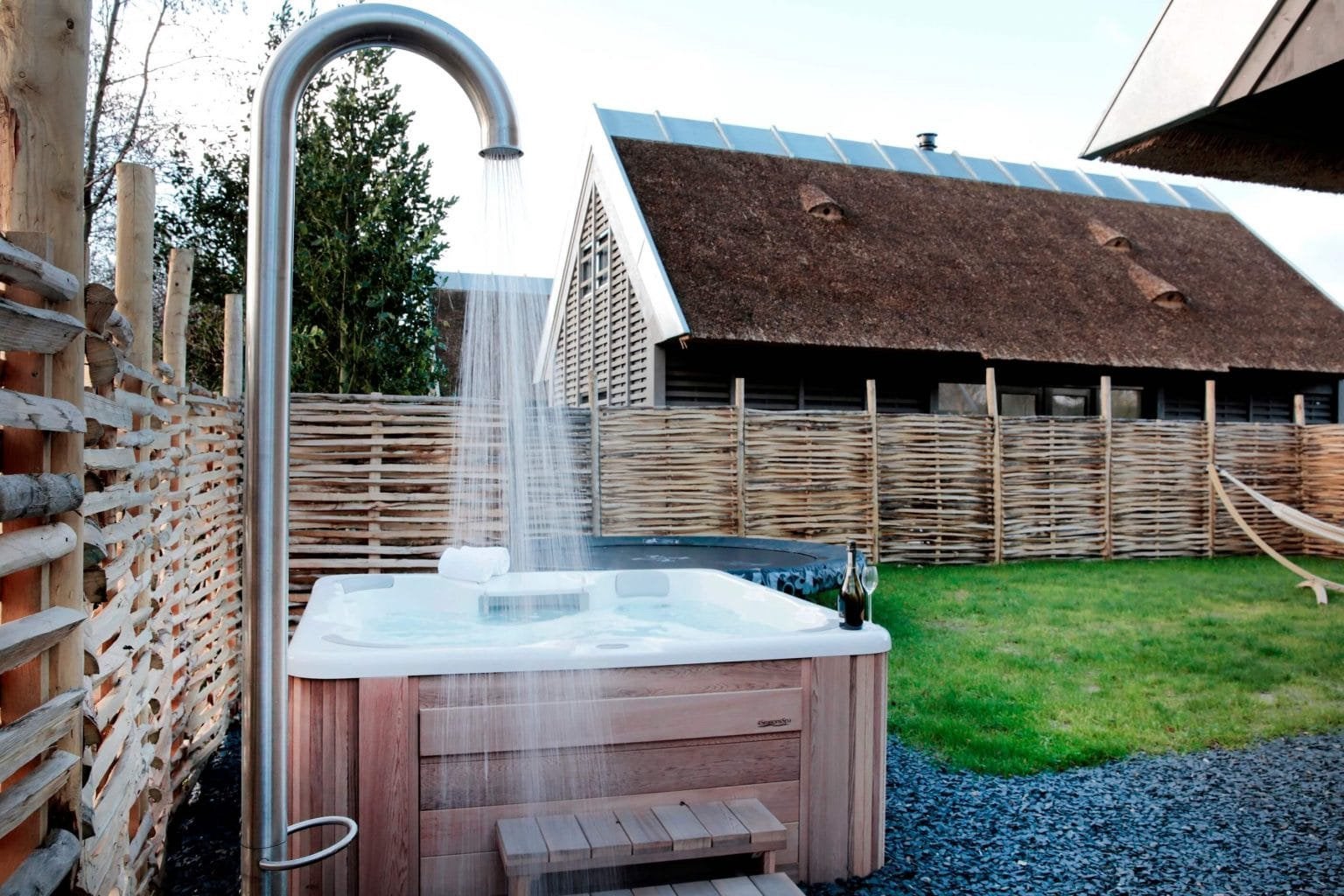Nieuwstaat JEE-O RVS 316 staande buitendouche buiten douche, Tuin en Terras, Zwembad-toebehoren, Ophalen, Zo goed als nieuw