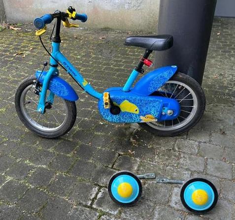 Kinderfiets met zijwieltjes, Fietsen en Brommers, Fietsen | Kinderfietsjes, Ophalen, Terugtraprem, Zijwieltjes, Gebruikt
