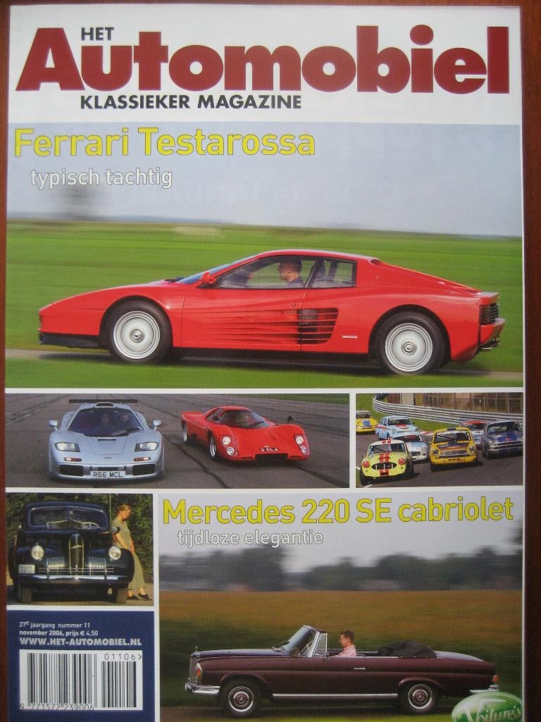 Het Automobiel nr 11 2006 Ferrari Testarossa, MB 220se Cabr, Ophalen of Verzenden, Nieuw, Ferrari