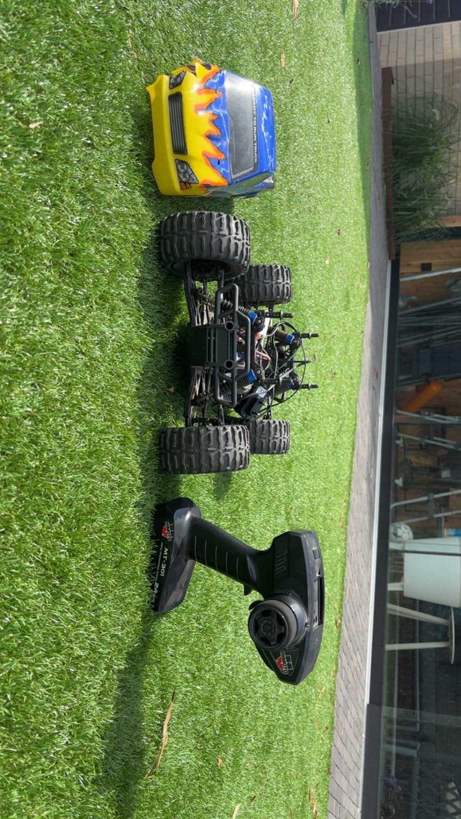 RC Himoto MT-301 Offroad Truck met Afstandsbediening, Elektro, Gebruikt, Auto offroad, Ophalen of Verzenden