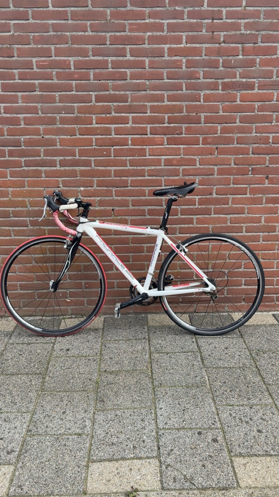 Prachtige racefiets - ProRace - Wit/Rood, Overige merken, 28 inch, Gebruikt, Aluminium