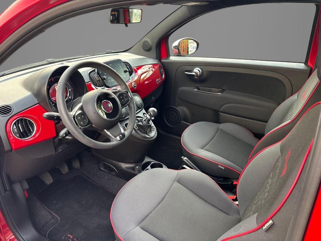 Fiat 500 C 1.0 Hybrid RED | Climate control | Parkeersensore, Auto's, 12 maanden, Stof, Euro 6, 4 stoelen
