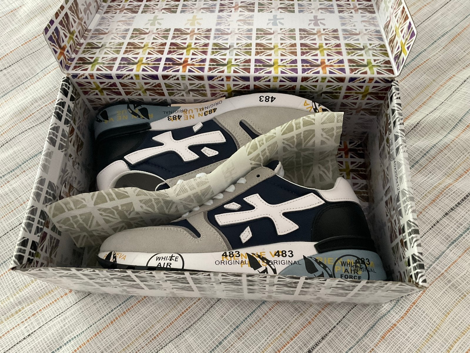 Premiata sportschoenen maat 41 (vallen kleiner uit) maat 40., Blauw, Nieuw, Ophalen of Verzenden, Sneakers of Gympen