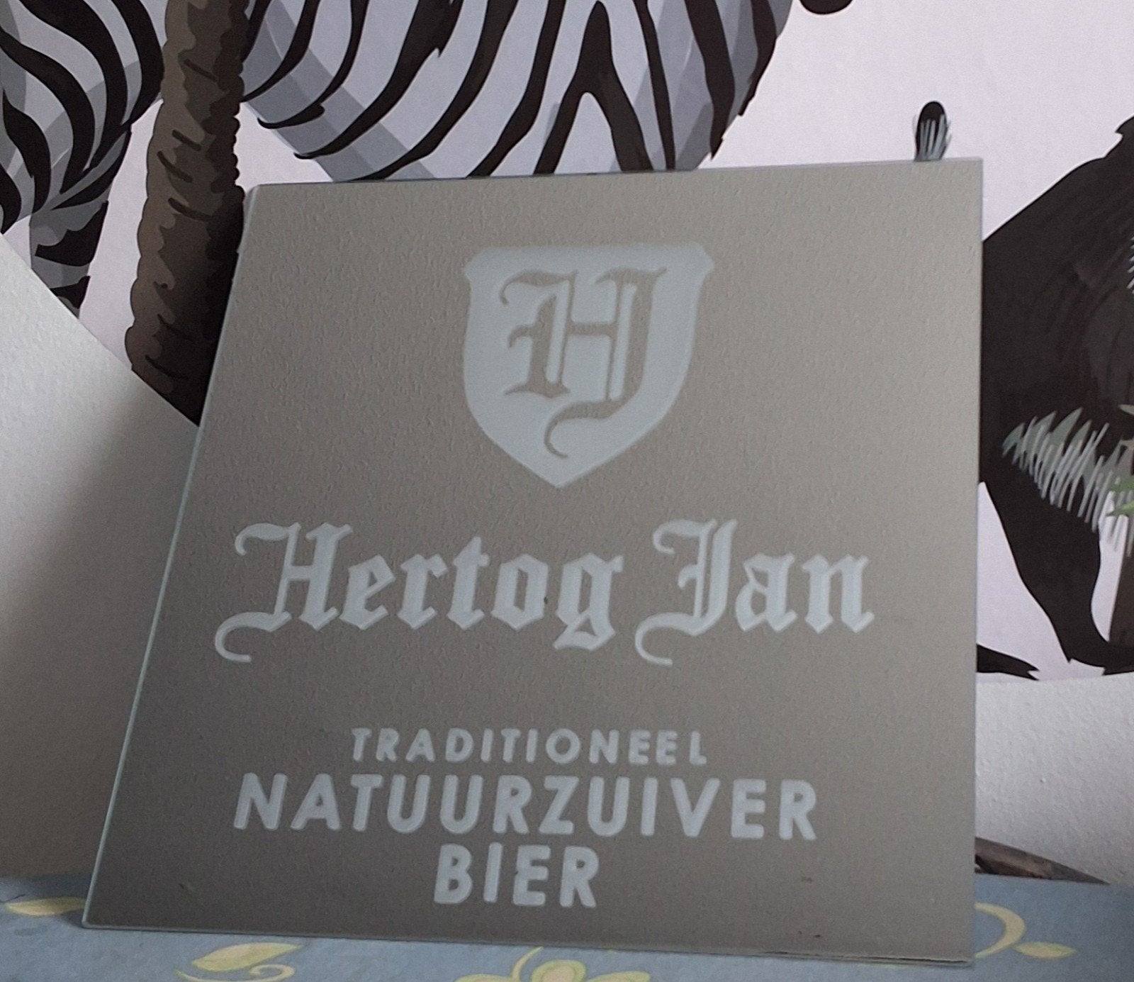 Hertog Jan spiegel 30x30cm, Verzamelen, Ophalen of Verzenden, Nieuw, Reclamebord, Plaat of Schild, Hertog Jan