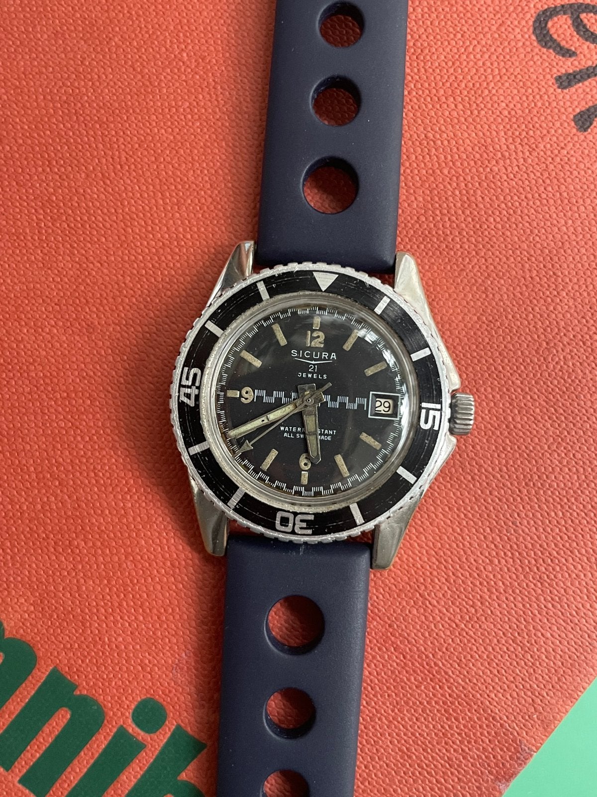 Sicura Breitling vintage horloge, Ophalen of Verzenden, Zo goed als nieuw