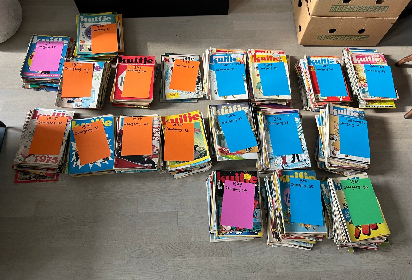 Grote collectie Kuifje weekbladen (1970-1988), Boeken, Ophalen, Gelezen, Overige typen