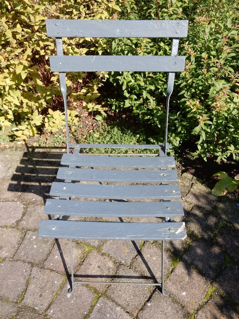 Tuinstoeltje, opvouwbaar, Tuin en Terras, Ophalen, Gebruikt, Metaal, Inklapbaar