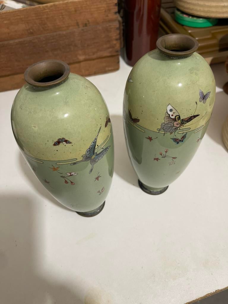 japanse cloisonné Meiji-periode (1868-1912)., Ophalen of Verzenden
