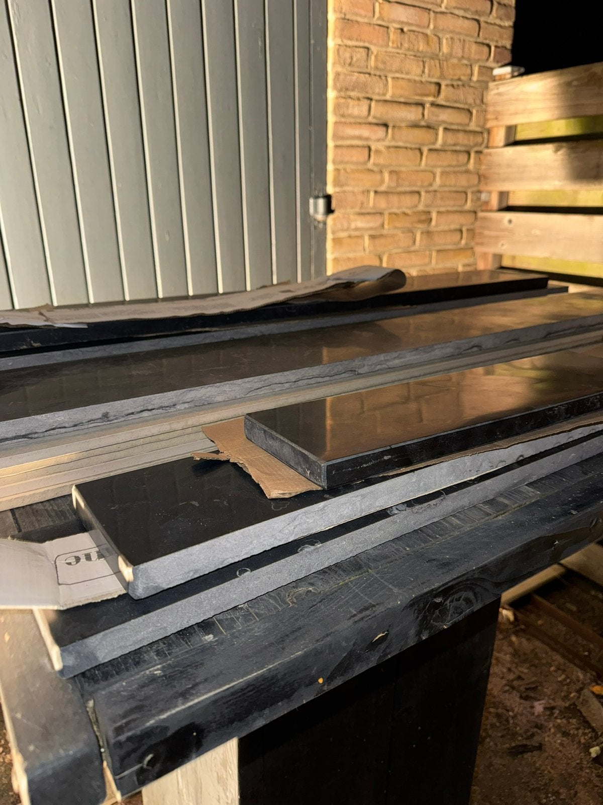 Vensterbanken natuursteen, Ophalen, Nieuw, Hardsteen, Vensterbanken