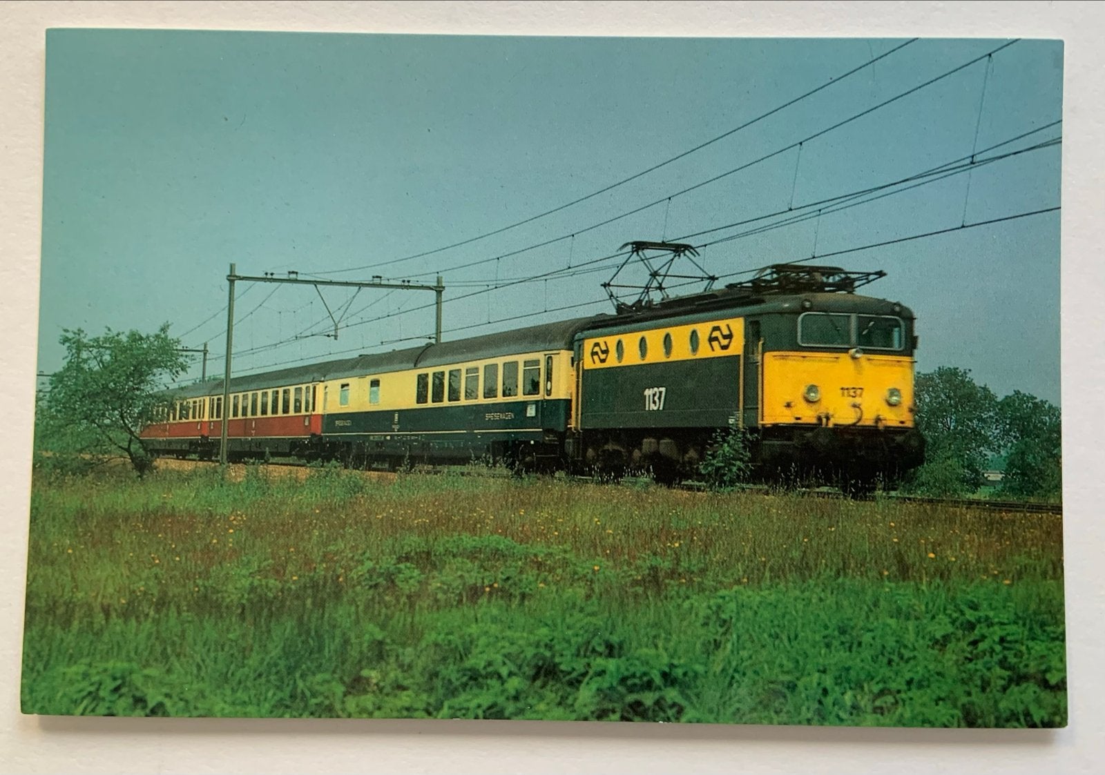 Nederlandse Spoorwegen Trans Europa Express (TE, Verzamelen, Ophalen of Verzenden, Trein, Kaart of Prent
