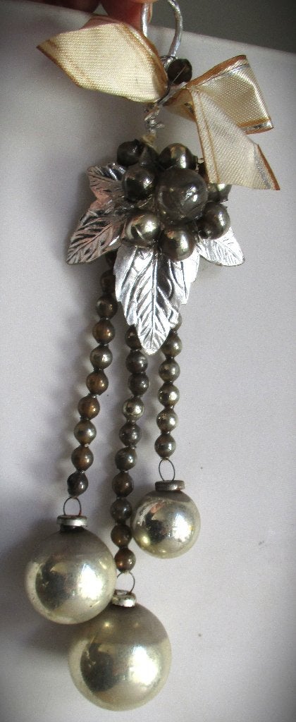 Kersthanger van Glas~Antieke Glazen Kralenkersthanger, Antiek en Kunst, Ophalen of Verzenden