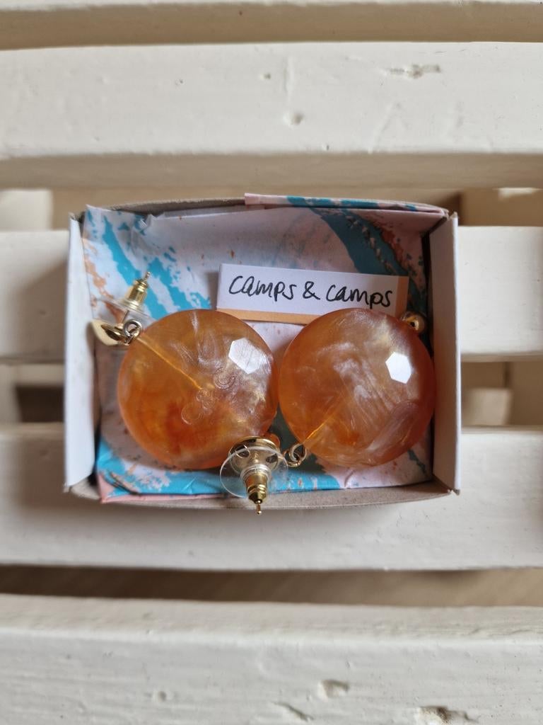 Camps & Camps Oorbellen Oranje/Goudkleurig, Ophalen of Verzenden