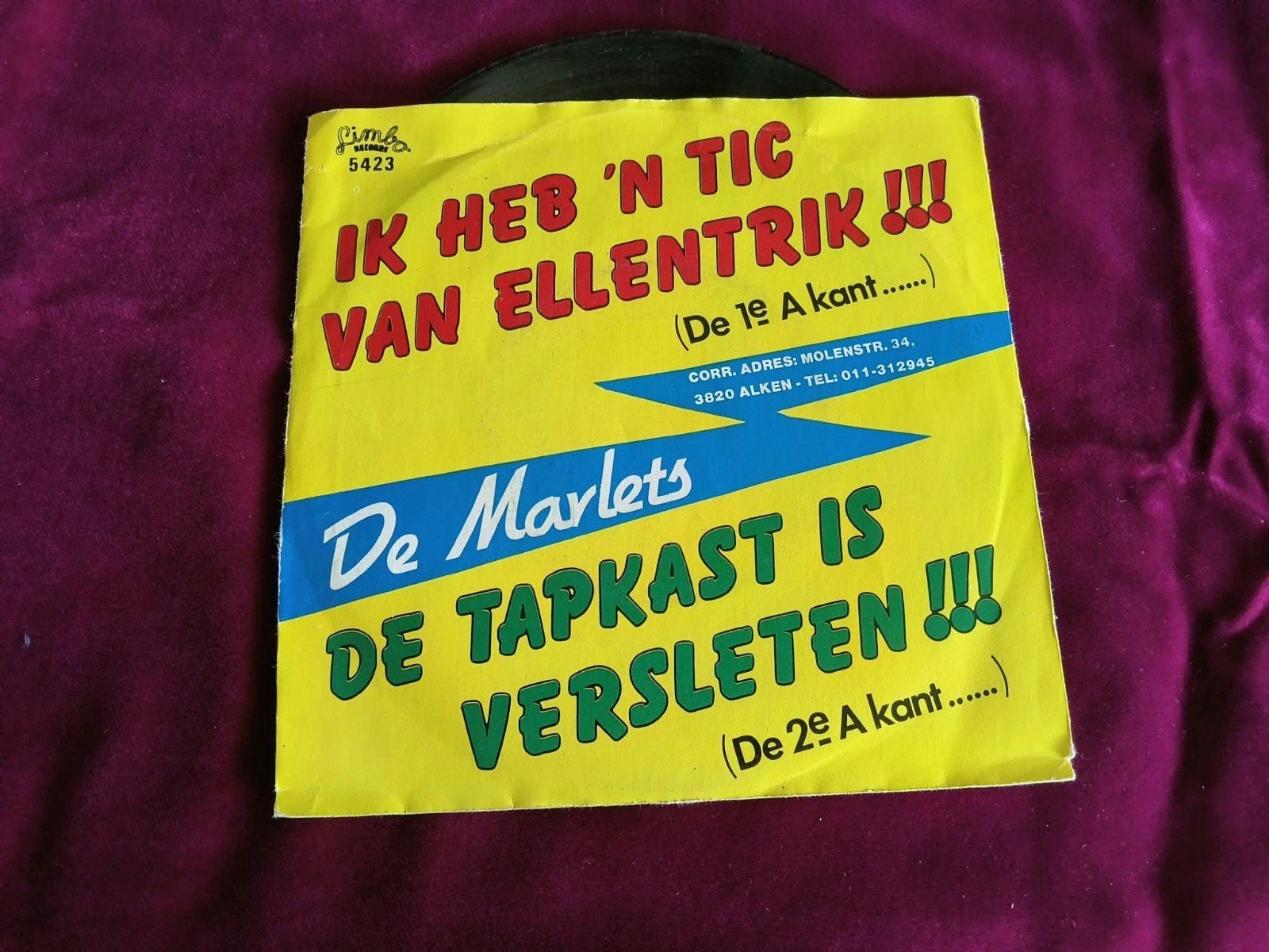 De Marlets - Ik Heb 'n Tic Van Ellentrik / De Tapkast, Ophalen of Verzenden, Gebruikt, Nederlandstalig