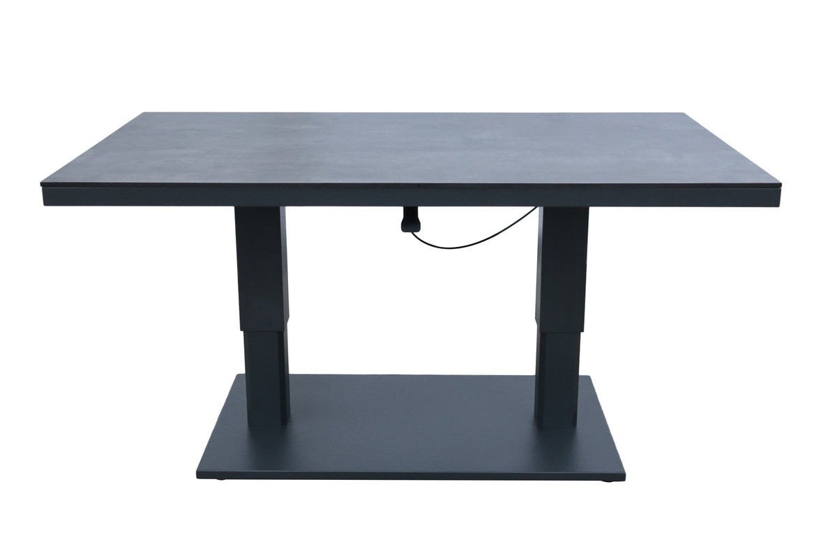 Castello HPL in hoogte verstelbare tafel 150x90cm, antraciet, Ophalen of Verzenden