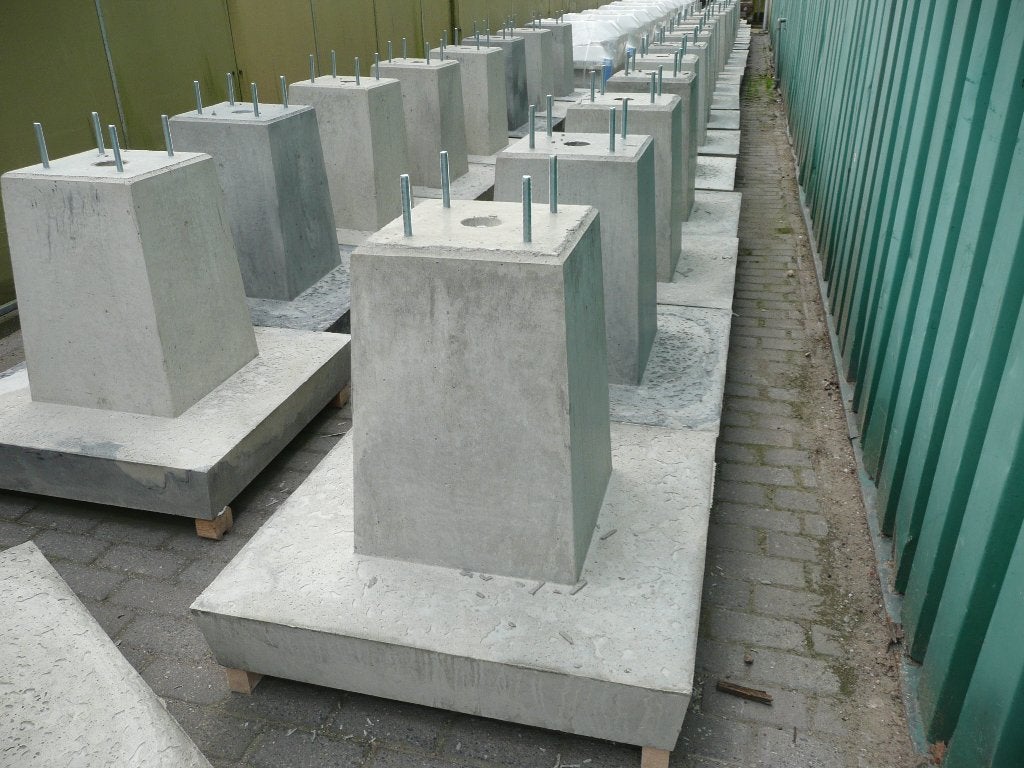 Partij poeren, betonpoeren, fundering, poer, 500 kg, beton, Ophalen, Nieuw