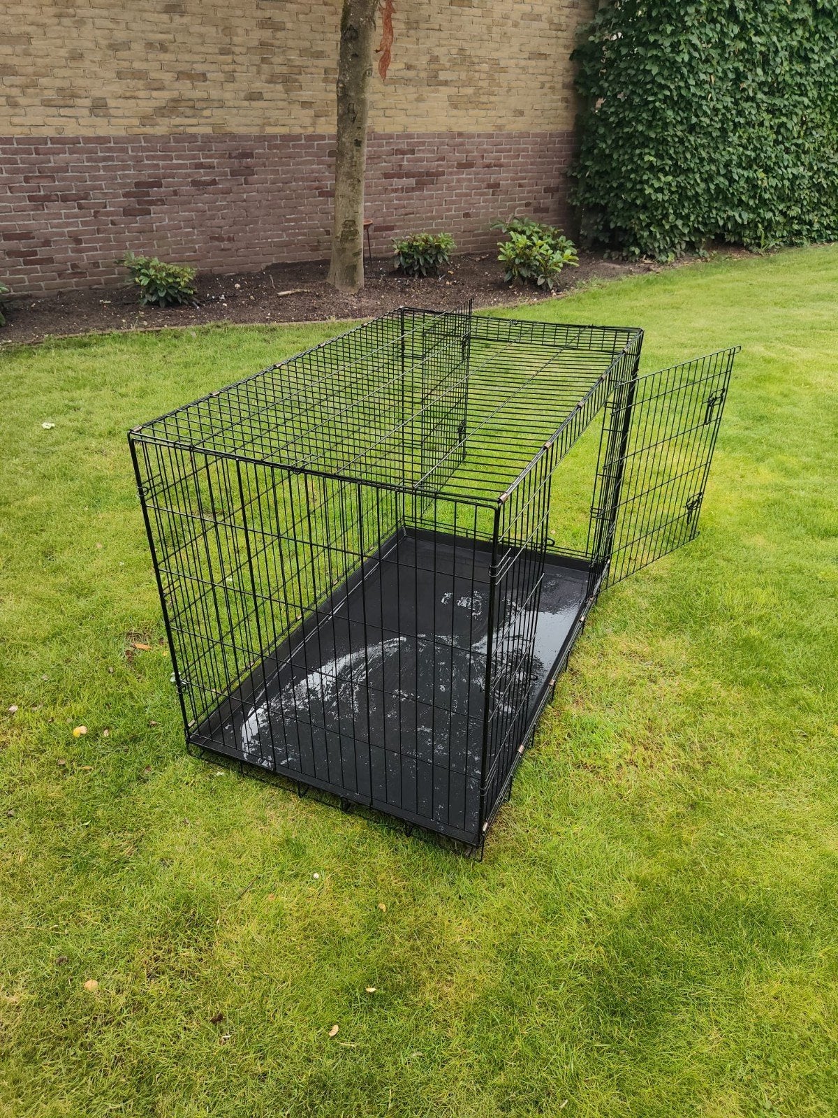 Zwarte grote hondenbench, Dieren en Toebehoren, Ophalen