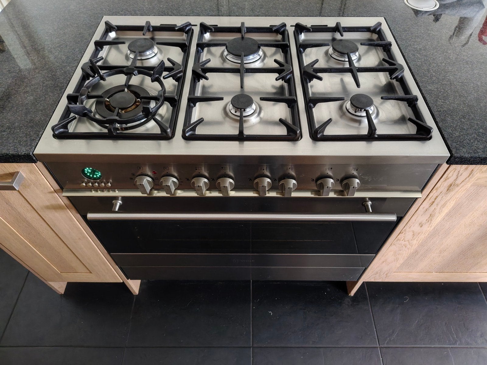 M-System Fornuis met Gas Kookplaat en Oven, Ophalen, Gebruikt, 60 cm of meer, Gas