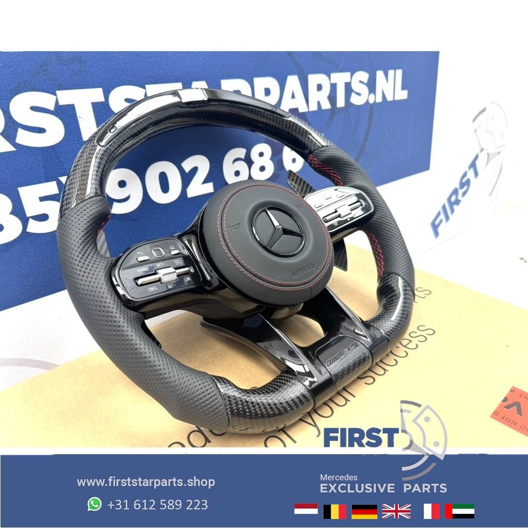 AMG CARBON STUUR + LED TOERENTAL INDICATOR A35 A45 CLA45 C63, Gebruikt, -, Ophalen of Verzenden, -