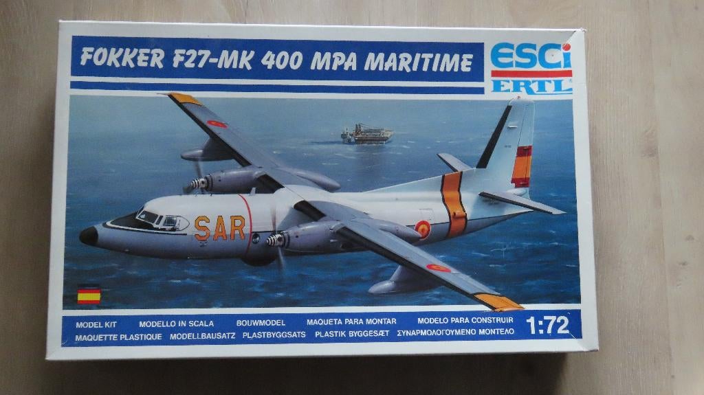 F-27 Maritiem incl Dutch Decalset Esci 1/72, Hobby en Vrije tijd, Modelbouw | Vliegtuigen en Helikopters, Ophalen of Verzenden