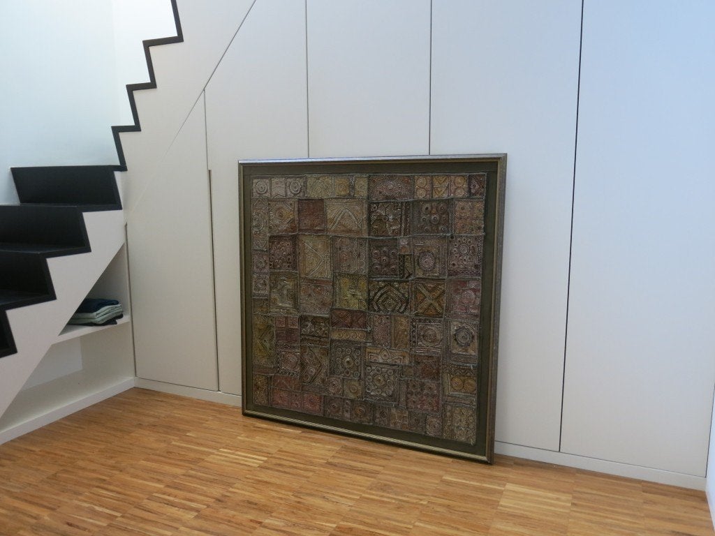 Indiase Kutch patchwork wandkleed, Huis en Inrichting, Ophalen, Zo goed als nieuw