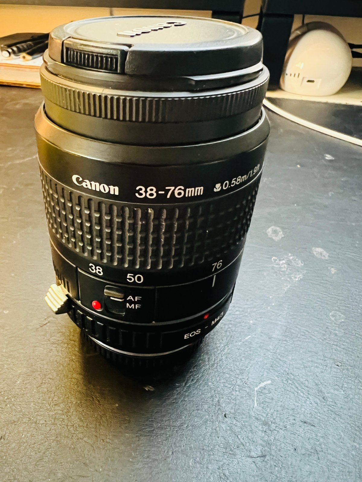 Canon Zoom Lens EF 38-76mm 1:4.5-5.6 met M4/3 adapter, Ophalen of Verzenden, Gebruikt, Standaardlens, Zoom