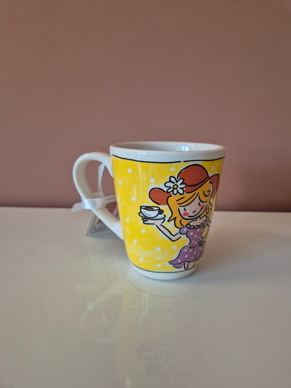 Blond mok "A cup of sunshine" (nieuw), Huis en Inrichting, Ophalen, Nieuw, Aardewerk, Kop(pen) en/of Schotel(s)