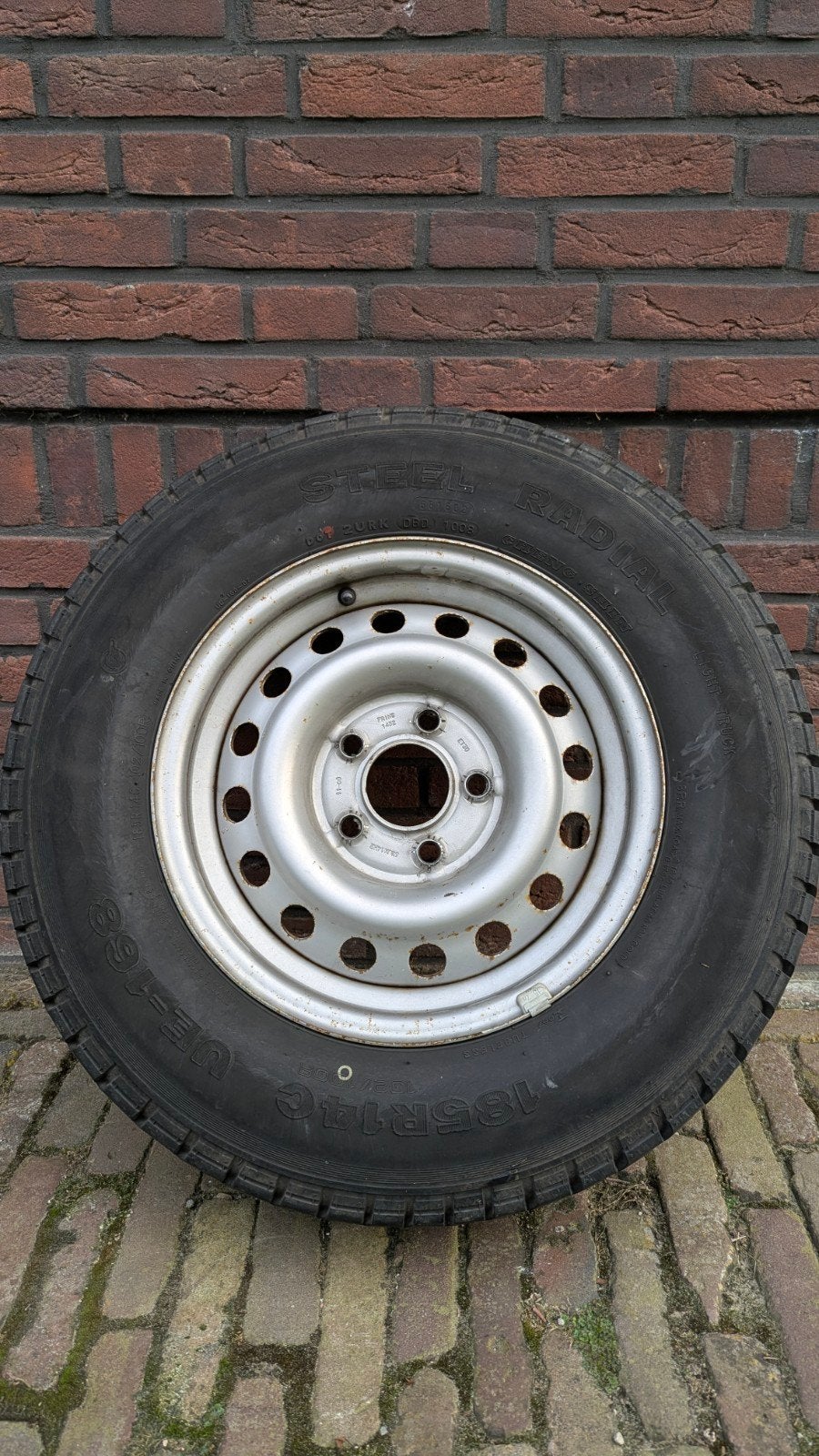 Aanhanger/Caravanwiel 185R14C 102/100 (5x112, 67mm), Ophalen, Gebruikt