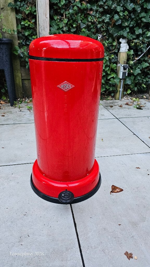 Wesco prullenbak baseboy, Huis en Inrichting, Ophalen, 50 – 75, Gebruikt, Met pedaal